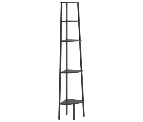 5 Līmeņu Stūra Plaukts, 45,5X31,5X180, Melns Vidaxl