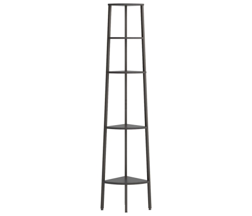 5 Līmeņu Stūra Plaukts, 45,5X31,5X180, Melns Vidaxl