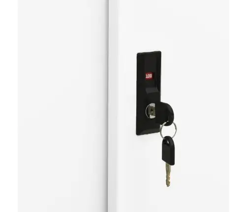 Kontorikapp Liuguksega, Valge, 90 X 40 X 90 cm Teras