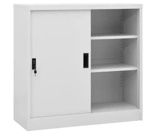 Kontorikapp Liuguksega, Helehall, 90 X 40 X 90 cm Teras