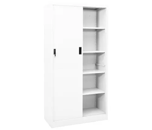 Kontorikapp Liuguksega, Valge, 90 X 40 X 180 cm Teras