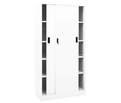 Kontorikapp Liuguksega, Valge, 90 X 40 X 180 cm Teras