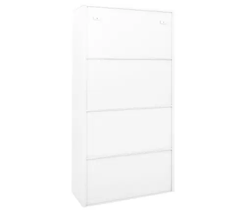 Kontorikapp Liuguksega, Valge, 90 X 40 X 180 cm Teras