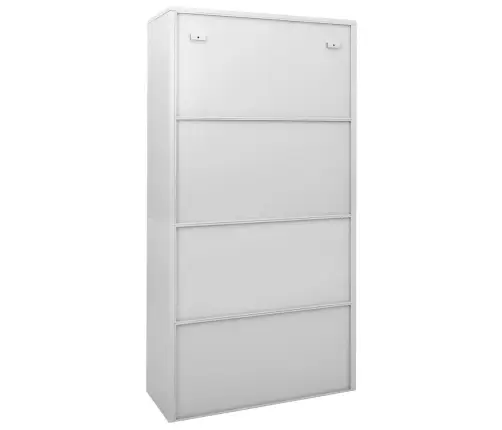 Kontorikapp Liuguksega, Helehall, 90 X 40 X 180 cm Teras