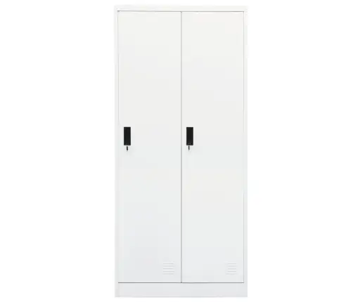 Skapis, 80X50X180 Cm, Balts, Tērauds Vidaxl