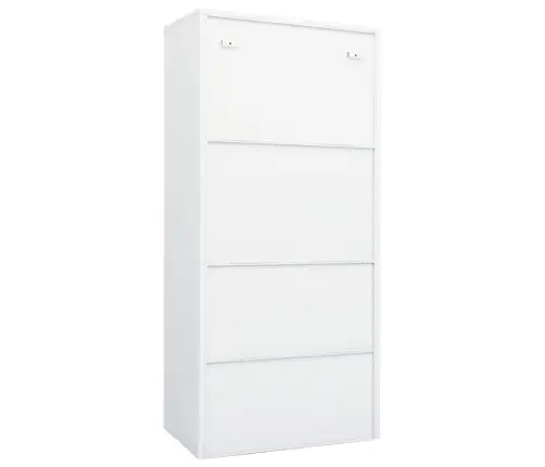 Skapis, 80X50X180 Cm, Balts, Tērauds Vidaxl