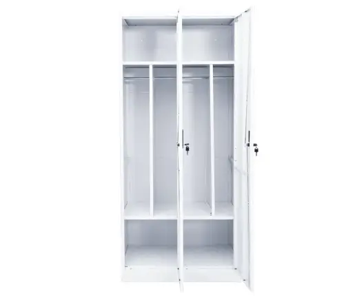 Skapis, 80X50X180 Cm, Balts, Tērauds Vidaxl