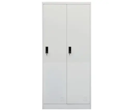 Skapis, 80X50X180 Cm, Gaiši Pelēks, Tērauds Vidaxl