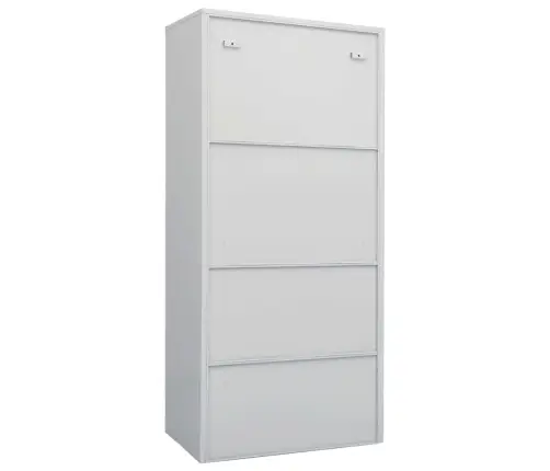 Skapis, 80X50X180 Cm, Gaiši Pelēks, Tērauds Vidaxl