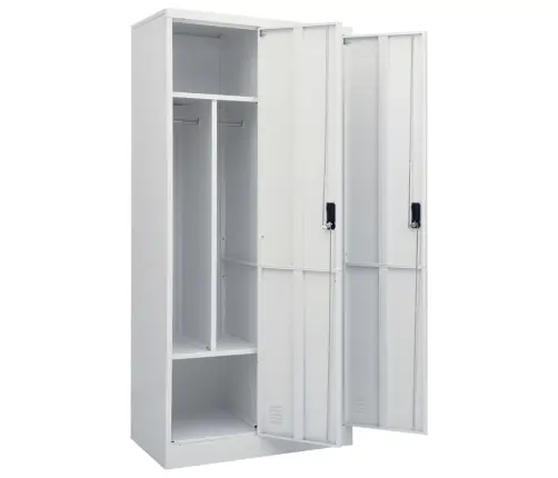 Skapis, 80X50X180 Cm, Gaiši Pelēks, Tērauds Vidaxl