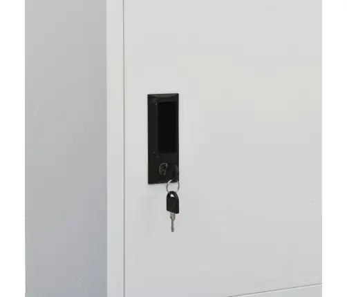 Skapis, 80X50X180 Cm, Gaiši Pelēks, Tērauds Vidaxl