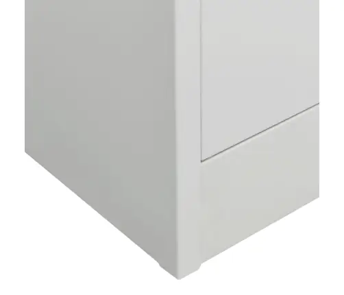 Skapis, 80X50X180 Cm, Gaiši Pelēks, Tērauds Vidaxl