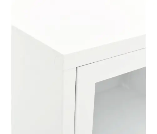 Televizoriaus Spintelė, Balta, 90X30X44cm Plienas Ir Stiklas