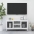 Tv Skapītis, Balts, 105X35X52 Cm, Tērauds Un Stikls Vidaxl