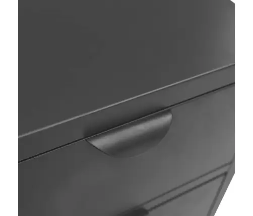 Šoninė Spintelė, Antracito, 75X35X70cm Plienas Ir Stiklas