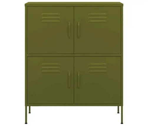 Skapītis, 80X35X101,5 Cm, Tērauds, Olīvu Zaļš Vidaxl