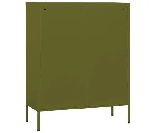 Skapītis, 80X35X101,5 Cm, Tērauds, Olīvu Zaļš Vidaxl