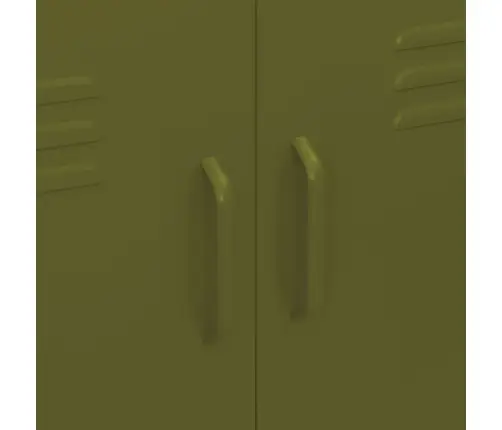 Skapītis, 80X35X101,5 Cm, Tērauds, Olīvu Zaļš Vidaxl