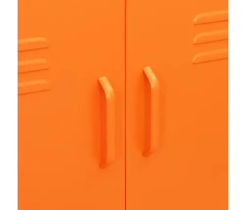 Skapītis, 80X35X101,5 Cm, Tērauds, Oranžs Vidaxl