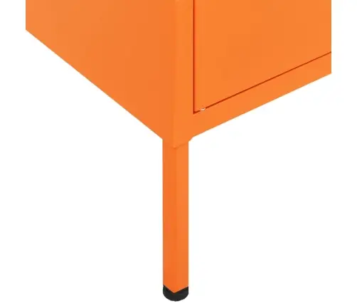 Skapītis, 80X35X101,5 Cm, Tērauds, Oranžs Vidaxl