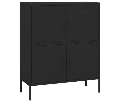 Skapītis, 80X35X101,5 Cm, Tērauds, Melns Vidaxl