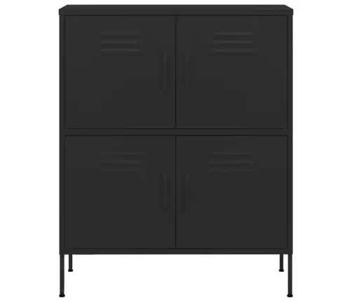 Skapītis, 80X35X101,5 Cm, Tērauds, Melns Vidaxl