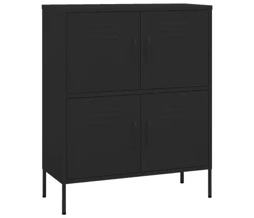 Skapītis, 80X35X101,5 Cm, Tērauds, Melns Vidaxl