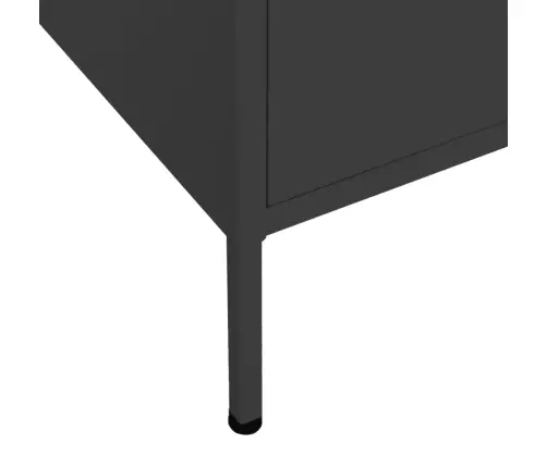 Skapītis, 80X35X101,5 Cm, Tērauds, Melns Vidaxl