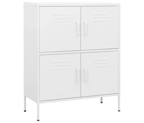 Sandėliavimo Spintelė, Baltos Spalvos, 80X35X101,5cm Plienas