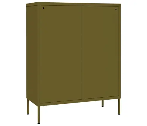 Kummut, Oliivroheline, 80 X 35 X 101,5 cm Teras