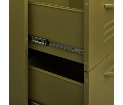 Kummut, Oliivroheline, 80 X 35 X 101,5 cm Teras