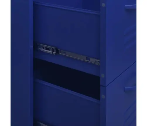 Spintelė Su Stalčiais, Tamsiai Mėlyna, 80X35X101,5cm Plienas