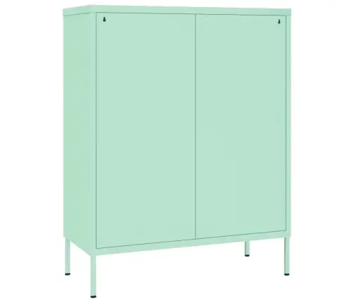 Atvilktņu Skapītis, 80X35X101,5 Cm, Tērauds, Piparmētru Zaļš Vidaxl