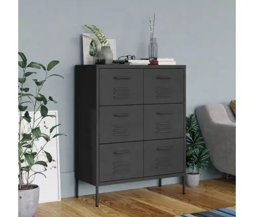 Kummut, Antratsiit, 80 X 35 X 101,5 cm Teras