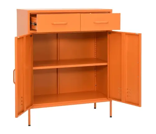 Sandėliavimo Spintelė, Oranžinė, 80X35X101,5cm Plienas