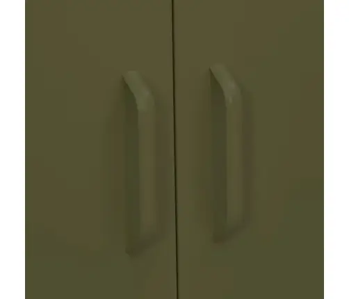 Skapītis, 80X35X101,5 Cm, Tērauds, Olīvu Zaļš Vidaxl