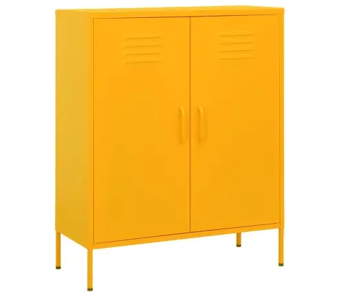 Hoiukapp, Sinepikollane, 80 X 35 X 101,5 cm Teras