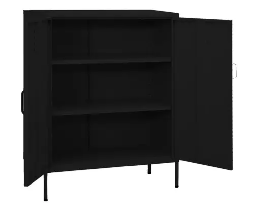 Skapītis, 80X35X101,5 Cm, Tērauds, Melns Vidaxl
