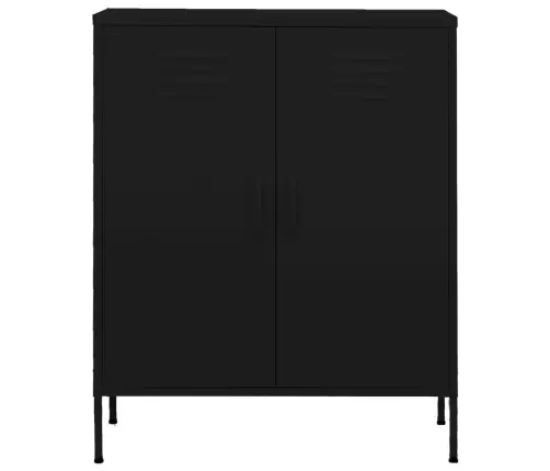 Skapītis, 80X35X101,5 Cm, Tērauds, Melns Vidaxl