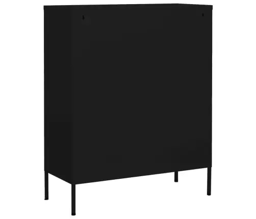 Skapītis, 80X35X101,5 Cm, Tērauds, Melns Vidaxl