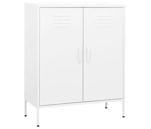 Skapītis, 80X35X101,5 Cm, Tērauds, Balts Vidaxl