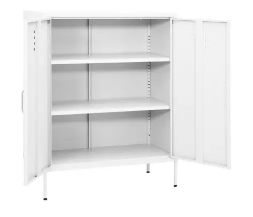 Skapītis, 80X35X101,5 Cm, Tērauds, Balts Vidaxl