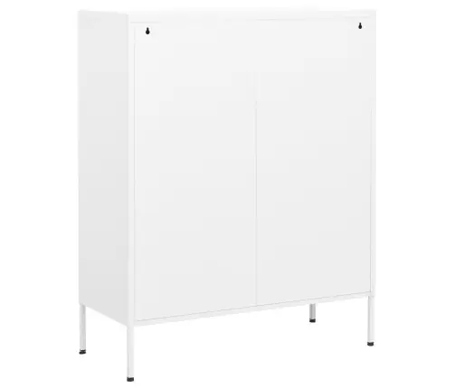 Skapītis, 80X35X101,5 Cm, Tērauds, Balts Vidaxl