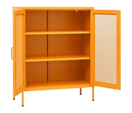 Skapītis, 80X35X101,5 Cm, Tērauds, Sinepju Dzeltens Vidaxl