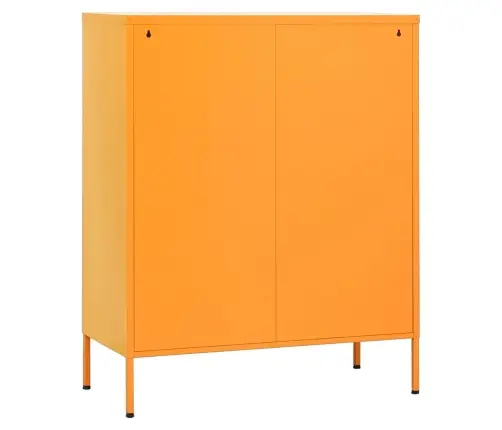 Skapītis, 80X35X101,5 Cm, Tērauds, Sinepju Dzeltens Vidaxl