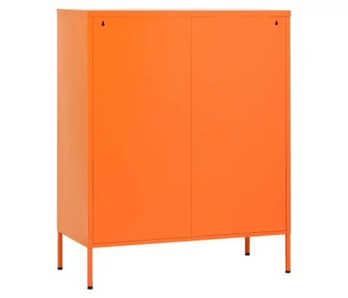 Skapītis, 80X35X101,5 Cm, Tērauds, Oranžs Vidaxl