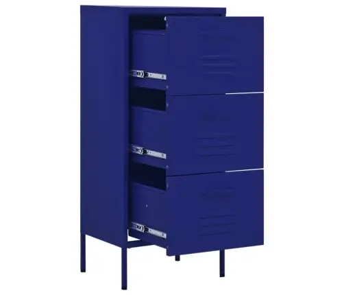 Skapītis, 42,5X35X101,5 Cm, Tērauds, Tumši Zils Vidaxl