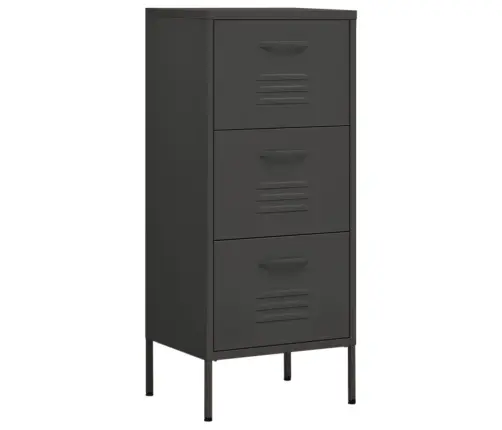 Skapītis, 42,5X35X101,5 Cm, Tērauds, Antracītpelēks Vidaxl
