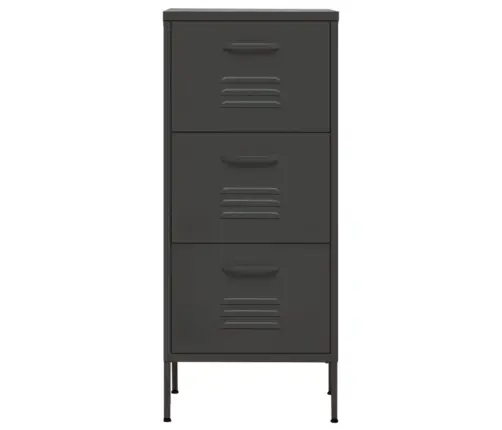 Skapītis, 42,5X35X101,5 Cm, Tērauds, Antracītpelēks Vidaxl