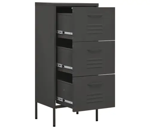 Skapītis, 42,5X35X101,5 Cm, Tērauds, Antracītpelēks Vidaxl